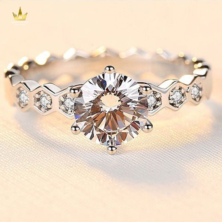 #TQ2060 Moissanite Ring