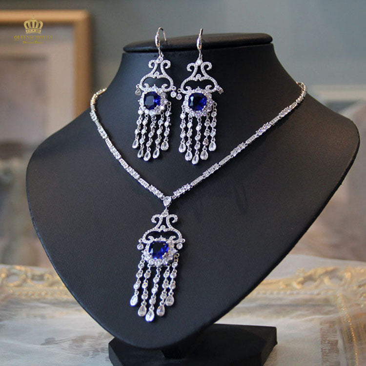 #TQ2097 Earrings + Necklace (Two-piece )