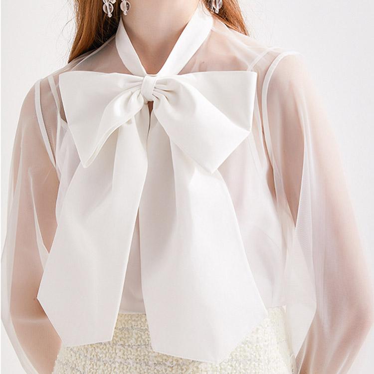 Bow Perspective Shirt #5043 | Dressesloves