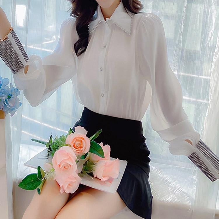 Chiffon Shirt #5074 | Dressesloves