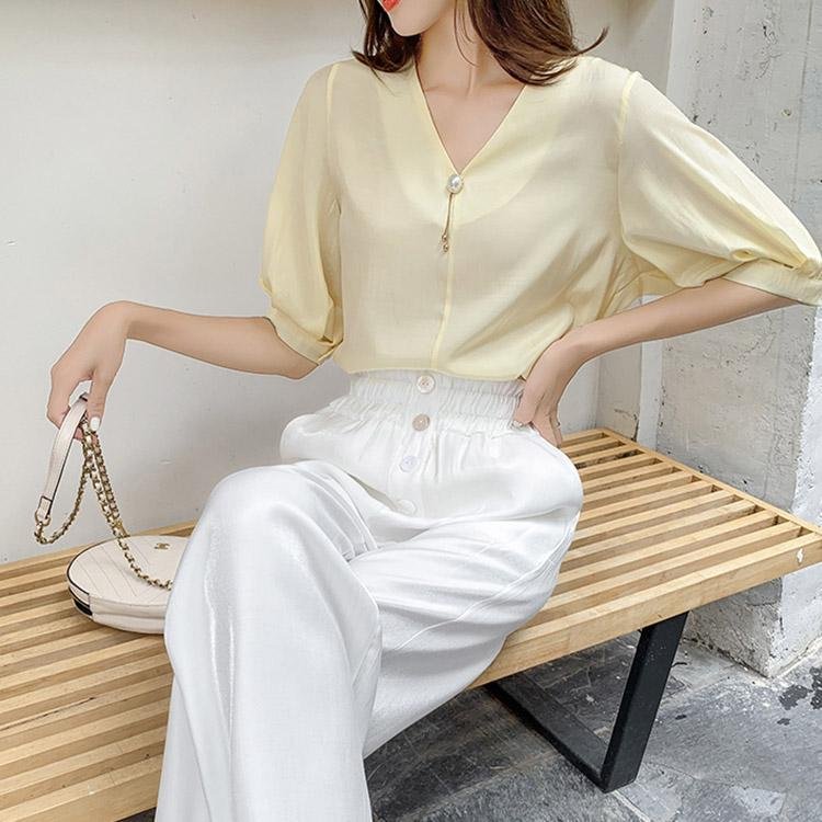 Chiffon Shirt #5076 | Dressesloves