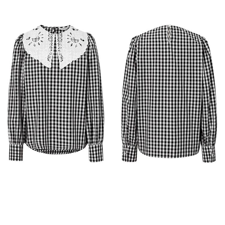 Embroidered lapel classic top - DresseslovesOOTD