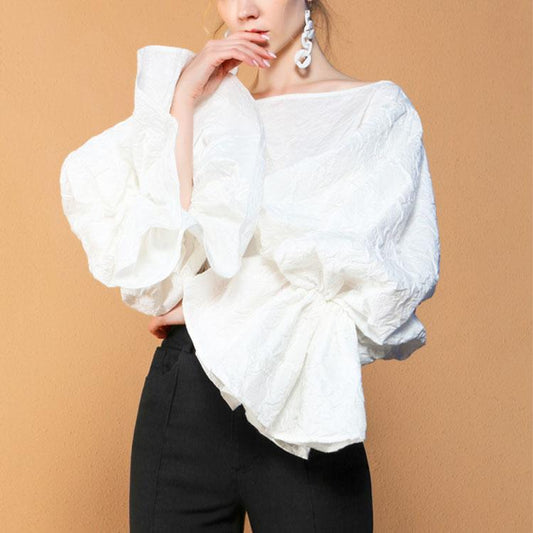 Lantern sleeve top - DresseslovesOOTD