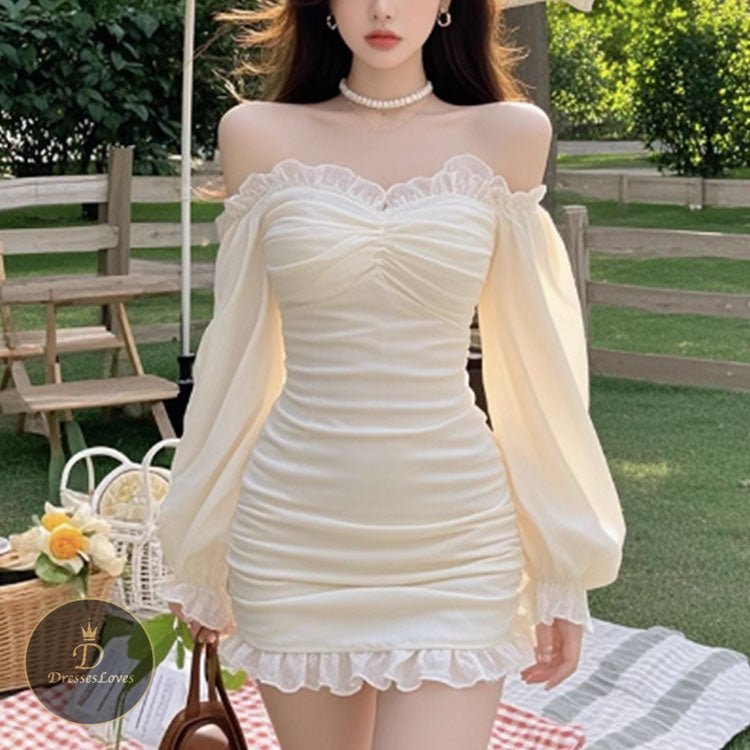 OFF SHOULDER DRESS #5505 | DressesLovesOOTD
