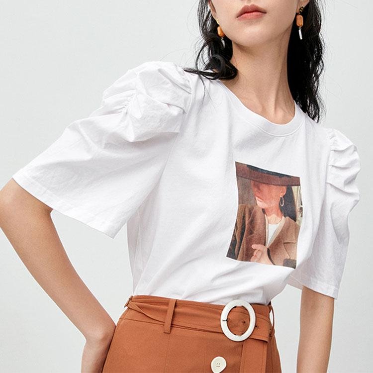 Puff sleeve print top - DresseslovesOOTD