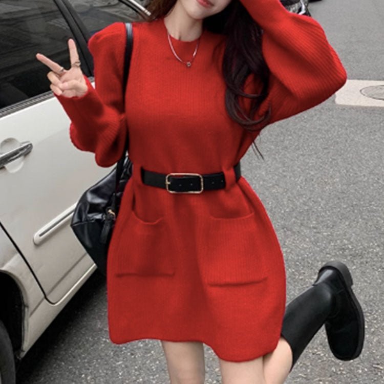 RETRO KNIT DRESS #5439 | DressesLovesOOTD