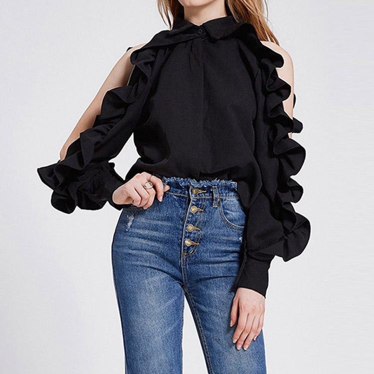 Ruffled Top #5039 | Dressesloves