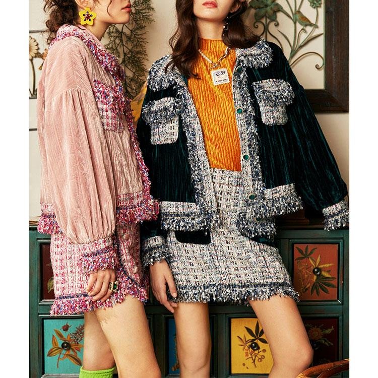 Stitching tassels loose and short jacket - DresseslovesOOTD