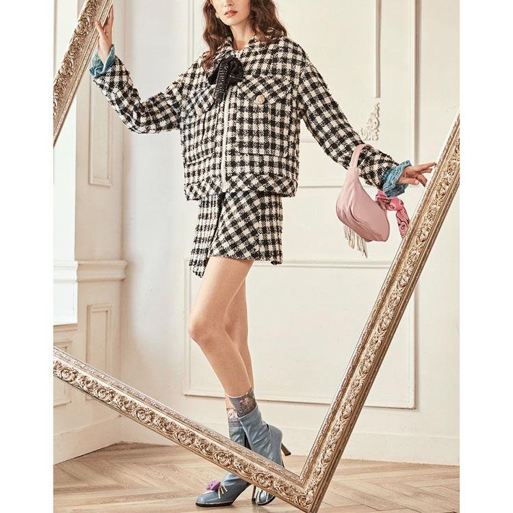 Tweed plaid jacket - DresseslovesOOTD