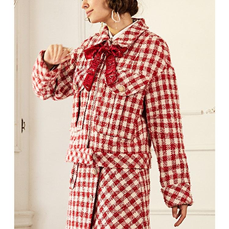 Tweed plaid jacket - DresseslovesOOTD