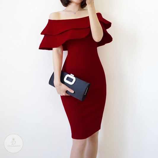 #7470 OFF SHOULDER DRESS